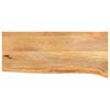 vidaXL Tampo de mesa c/ borda viva 90x30x2,5 cm mangueira maci&ccedil;a