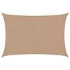 vidaXL Para-sol estilo vela 160 g/m&sup2; 2,5x4 m PEAD cinza-acastanhado
