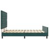 vidaXL Cama Box com cabeceira Verde Escuro 140 x 190 cm Veludo
