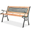 vidaXL Banco de jardim 122 cm madeira
