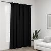 vidaXL Cortinas opacas aspeto linho com ganchos 290x245 cm antracite