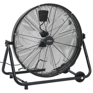 vidaXL Ventoinha de tambor industrial 60 cm 172,5 W preto