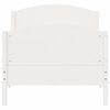 vidaXL Cama sem colch&atilde;o 75x190 cm madeira de pinho maci&ccedil;a branco