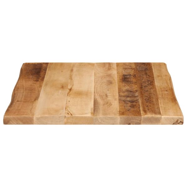 vidaXL Tampo de mesa c/ borda viva 60x60x2,5cm mangueira áspera maciça