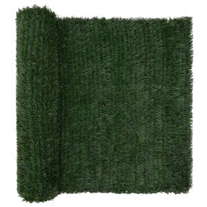 vidaXL Cerca Artificial Verde-Escuro 1,5 x 3 m PVC e A&ccedil;o