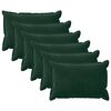 vidaXL Capa almofada 6 pcs HOUTEN Verde-Escuro 50 x 70 cm Veludo