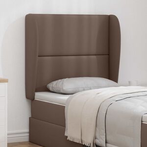 vidaXL Orelha de Cabeceira Bronzeado 80 x 23 x 6 cm PVC