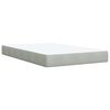 vidaXL Cama boxspring c/ colch&atilde;o 120x200 cm veludo cinzento-claro