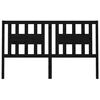 vidaXL Cabeceira de cama 186x4x100 cm pinho maci&ccedil;o preto