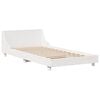vidaXL Cama sem colch&atilde;o 75x190 cm madeira de pinho maci&ccedil;a branco