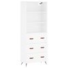 vidaXL Arm&aacute;rio alto 69,5x34x180 cm derivados de madeira branco