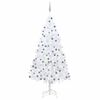 vidaXL &Aacute;rvore Natal artificial pr&eacute;-iluminada c/ bolas PVC branco