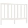 vidaXL Cabeceira de cama 146x4x100 cm pinho maci&ccedil;o branco