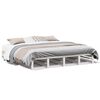 vidaXL Cama sem colch&atilde;o 200x200 cm madeira de pinho maci&ccedil;a branco
