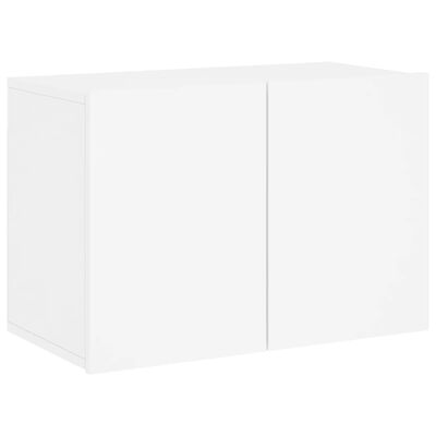 vidaXL 6 pcs móveis de parede p/ TV derivados de madeira branco