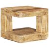 vidaXL Mesa de centro 45x45x40 cm madeira de mangueira maci&ccedil;a