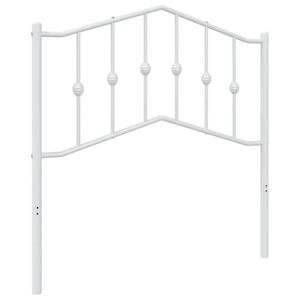 vidaXL Cabeceira de substitui&ccedil;&atilde;o 90 cm metal branco