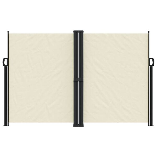vidaXL Toldo lateral retrátil 160x600 cm cor creme