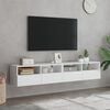 vidaXL M&oacute;veis parede p/ TV 2pcs 80x30x30cm derivados de madeira branco