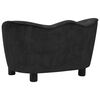 vidaXL Sof&aacute; para c&atilde;es 66x43x40 cm pel&uacute;cia preto