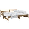vidaXL Sof&aacute;-cama puxar 2x(80x200) cm pinho maci&ccedil;o castanho mel