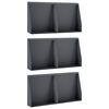 vidaXL Muro de Conten&ccedil;&atilde;o 6 unid. 40 x 12 x 50 cm A&ccedil;o Antracite