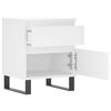 vidaXL Mesas de cabeceira 2pcs 40x35x50 cm derivados de madeira branco