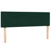 vidaXL Cama box spring com colch&atilde;o 160x210 cm veludo verde escuro