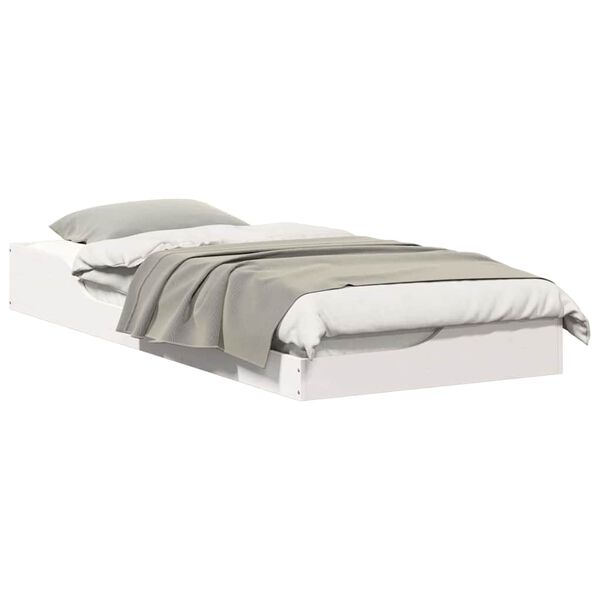 vidaXL Estrutura da Cama Branco 100 x 210 cm