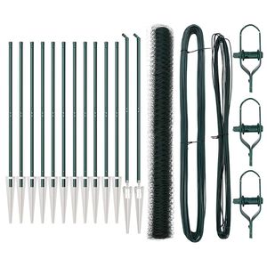 vidaXL Poste de Cerca Verde