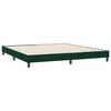 vidaXL Cama sem molas/colch&atilde;o 180x210 cm veludo verde-escuro
