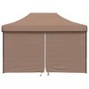 vidaXL Tenda de Festa Castanho 279 x 410 x 315 cm Tecido Oxford