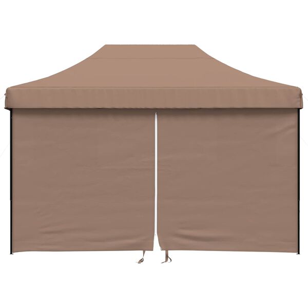 vidaXL Tenda de Festa Castanho 279 x 410 x 315 cm Tecido Oxford