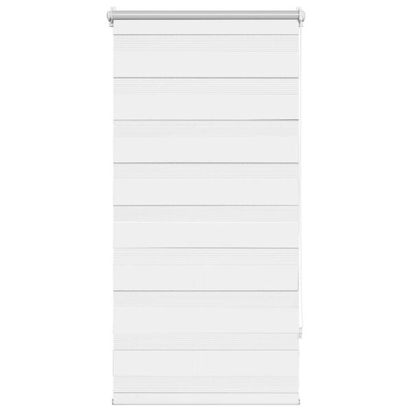 vidaXL Estore de rolo 60 x 120 cm, linhas de zebra / Branco