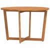 vidaXL Mesa de jantar redonda para jardim, &Oslash;110x75 cm, em madeira maci&ccedil;a de ac&aacute;cia