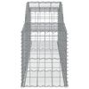 vidaXL Cestos gabi&atilde;o arqueados 13pcs 300x50x60/80 cm ferro galvanizado