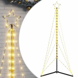 vidaXL LED &Aacute;rvore de Natal 363 LEDs Branco Quente 182 cm