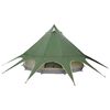 vidaXL Tenda Teepee com telhado Verde e Cinza 600 x 600 x 347 cm