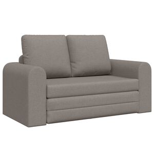 vidaXL Sof&aacute;-Cama Cinzento-acastanhado 148 x 71 x 83 cm tecido