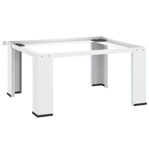 vidaXL Base/apoio para m&aacute;quina de lavar branco