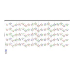 vidaXL Cortina de ilumina&ccedil;&atilde;o c/ estrelas 500 LEDs 8 fun&ccedil;&otilde;es colorido