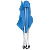 vidaXL Cadeiras de campismo borboleta dobr&aacute;veis 2 pcs azul