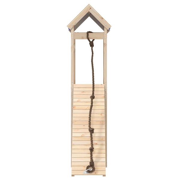 vidaXL Conjunto de brincar p/ exterior madeira de pinho maci&ccedil;a