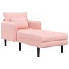vidaXL Chaise longue grande Rosa Boucl&eacute;