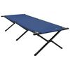 vidaXL Cama de Camping Dobr&aacute;vel Manual 2 pcs Azul 210 x 80 x 46 cm