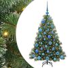 vidaXL &Aacute;rvore de Natal Artificial Verde 120 cm PE e PVC