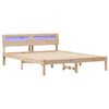vidaXL Estrutura da Cama com cabeceira Castanho 150 x 200 cm