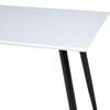 vidaXL Mesa de jantar 120x60x74 cm MDF branco e preto