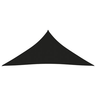 vidaXL Para-sol estilo vela tecido oxford triangular 5x5x5 m preto