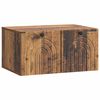 vidaXL Gabinete de TV de Parede Madeira antiga 59,5 x 41 x 30 cm